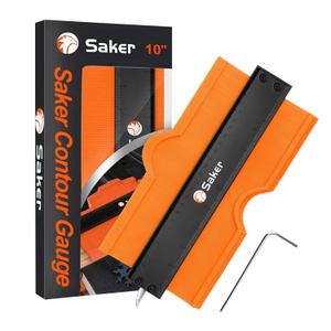 Saker Contour Gauge (10 Inch) Profile Tool with Adjustable Lock,Gift for Men Women Dad Him Boyfriend Husband-Precisely Copy Irregular Shape Duplicator-Cool Gadgets for Woodworking Tool Tracing
