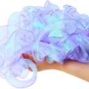 Holographic Purple Ribbon 1.5 inches x 20 Yards for Gift Wrap Birthday Decorations Christmas Decorations Wedding (Purple, 20 Yards)