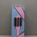 Hair Dryer Brush Blow Dryer in One Upgraded 4 in 1 Hair Dryer and Styler Volumizer with Negative Ion Anti-frizz Ceramic Titanium Barrel Hot Air Brush Hair Straightener Brush (Pink)