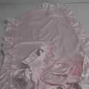 Silky Satin Ruffled Pillow Cases for Hair and Skin,Blush Pink Silk Pillowcases King Set of 2 with Envelope Closure Princess Room Decoration