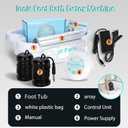 Ionic Foot Bath Detox Machine with 50 Liners, Foot Detox Machine to Remove Toxins, Portable Home Foot Spa, 2 Ion Arrays for Detox & Relaxation, Easy Clean, Perfect for Family/Gift/Self-Care