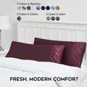 YnM Cooling Pillowcase 2 Pack,King(21''x40''), Brown