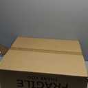 Miyili 20"x15" Black & White Bathroom Vessel Sink Modern Above Counter Bathroom Sink Porcelain Ceramic Vanity Sink Art Basin, VS5039BW