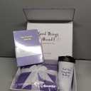 Chemo Care Package for Women, Cancer Care Gifts for Women, Gifts for Cancer Patients, Get Well Soon Gift Basket Includes Travel Mug, Healing Blanket 47x71 (Purple)