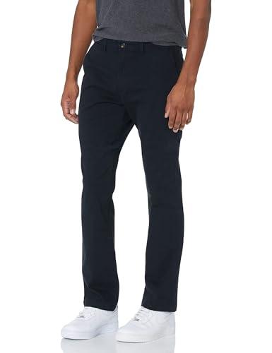 Amazon Essentials Men's Athletic-Fit Casual Stretch Chino Pant, Black, 50W x 28L