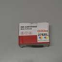PG-275XL CL-276XL Compatible for Canon 275 and 276 Ink Cartridges Combo Pack PG 275 CL 276 XL Work for Canon Pixma TR4720 TS3720 TS3522 TS3520 TS3722 TS3500 TR4722 TR4723 TR4700 TS3700 Printer