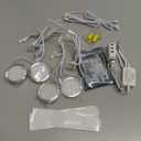 AIBOO Linkable LED Under Cabinet Lights Direct Wired 12V Slim Aluminum Dimmable Puck Lights with RF Remote Control for Accent Lighting (4 Lights, Warm White, No Wall Plug)