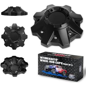 InTimesAuto Wheel Center Hub Caps for Fuel Offroad Replacement Center Hubcaps for # 1002-53B M-447 Rims, Set of 4 Matte Black, Premium ABS Material, Recommended for Off-Road Tuning Enthusiasts