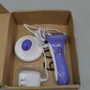 Remington Smooth & Silky Electric Shaver for Women, 4-Blade Smooth Glide Foil Shaver and Bikini Trimmer with Almond Oil Strip, Shave Wet or Dry (Purple)