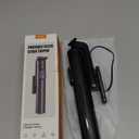 Selfie Stick Travel Tripod for Cell Phone with Remote Control and Phone Holder, Extendable Selfie Stick for iPhone, iPhone Tripod for Video Recording, 50 Inch, Black