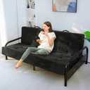 MAXYOYO Foldable Mattress, 8-Inch Tufted Futon Mattress with Handles, Full