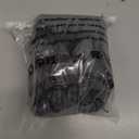 Ottoman Cover Square Velvet Storage Ottoman Slipcovers Thick Stretch Footrest Foot Stool Covers Protector with Elastic Band(Small-Dark Gray)