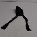 Kids Girls Wednesday Wig Black Long Straight With 2 Braids Halloween Costume Wigs