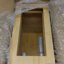 Varnuix Bamboo Trash Can with Bin Liner Builtin Frame and Premium Lid  Wooden Bathroom Trash can, Bamboo Wastebasket for Bathroom, Bedroom, Living Room, Kitchen or Office