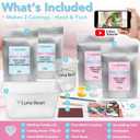 Luna Bean Baby Footprint and Hand Casting Kit (2 Pack) Personalized Baby Gifts for New Mom - Infant Newborn Foot Handprint Keepsake Mom to Be Gift