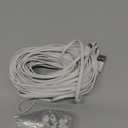 Smays 50 ft Extension Cable for WYZE Cam Pan v3 Outdoor Camera, Long Micro USB Power Adapter Cord, 90-Degree White