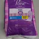 Poise Incontinence & Postpartum Pads for Bladder Leaks, 4 Drop Moderate Absorbency, Regular Length, 20 Count