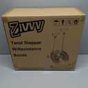 Stepper Machine with Resistance Bands, Mini Stepper with 300LBS Weight Capacity, Twist Stepper for Full Body Workout, Adjustable Step Height, Smooth and Quiet, Step Machine for Men Women