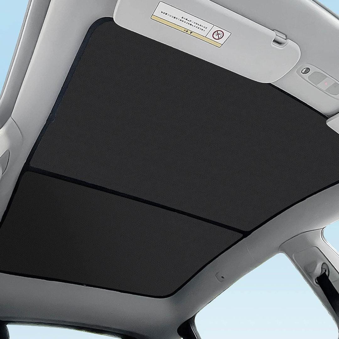 for Tesla Model Y Sunshade Roof Sunroof Shade Upgrade 3.0 Accessories 2024 2023 2022 2021 2020(Ice Black) Not Suitable for 2025 2026 Tesla Juniper