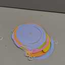 48PCS Pastel Paper Swirl Decorations Hanging Ceiling Streamers for Birthday, Spring, Bridal, Gender Reveal, Wedding, or Everyday Party Decor