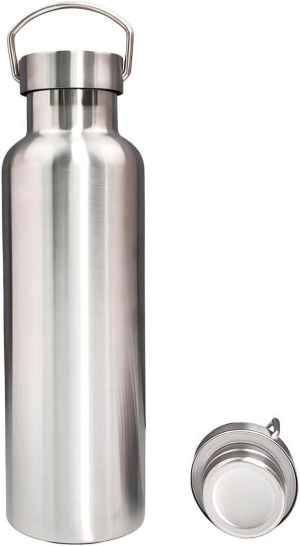 Vacuum Insulated Stainless Steel Water Bottle Insulated Water Bottle Wide Mouth Insulated Metal Bottle for Cold Drinks I BPA-Free Bottle for Travel (25oz)