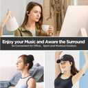 OpenAir, Open Ear Bluetooth Headphones | More Stylish Open Ear Earbuds with Premium Acoustics | 12 Hours Playtime for Earbuds | Clear Call with AI ENC and Ideal for Office and Outdoors