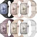 Sport Bands for Apple Watch Band 40mm 41mm 38mm 44mm 45mm 46mm 42mm iWatch Bands for Women Kids Men,Cute Recycled Plastic Silicone Strap for Apple Watch Series 11 10 9 8 7 6 5 4 3 SE 3/2nd Ultra 49mm