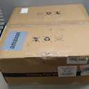 Finktonglan 20 Inch Gold Caged Ceiling Fan with Light, Crystal Chandelier Ceiling Fan with Lights Remote Control, Modern Crystal Fandelier 6 Speeds for Dining Room, Living Room