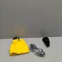 Happy Hippo Adult Costume Set, Yellow Beanie Hat, Black Gloves and Silver Goggles, Unisex