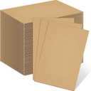 Henoyso 110 Pack, 6 x 9 Inch Corrugated Cardboard Sheets Flat Cardboard Sheets Packaging Inserts Flat Square Inserts Squares Separators for Shipping Packing Mailing Crafts (Brown)