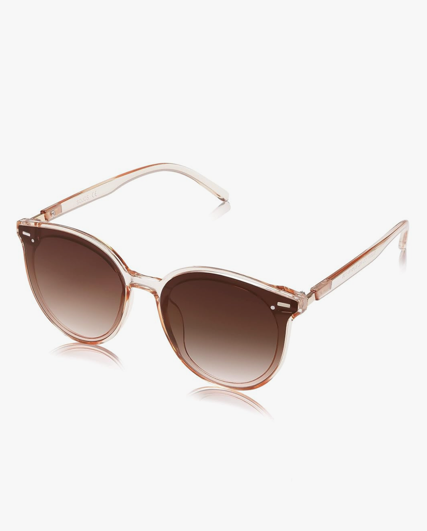 SOJOS Sunglasses Womens Trendy 2025 Classic Round Retro Vintage Shades Large Frame Sunnies SJ2067