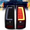 Nilight Taillight Assembly Compatible with 2003 2004 2005 2006 Chevy Silverado 1500 1500HD 2500 2500HD 3500 2007 Chevrolet Classic Incandescent Type Upgrade LED Tube Tail Lights Rear Brake Lamps