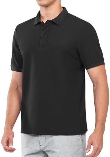 NORTHYARD Men's Cotton Polo Shirts Short Sleeve Knitted Golf Shirt Casual Classic Polos T-Shirt, L