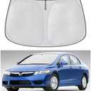 Windshield Sun Shade for Honda Civic 2006 2007 2008 2009 2010 2011, Front Window Shade Sun Visor Protector Honda Civic Accessories Foldable Sunshade Blocks UV Rays Keeps Your Car Cooler
