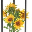 KMOTASUO 2 Tier Plant Stand Indoor for Large Tall Heavy Duty Planter, Multiple Sturdy Metal Flower Corner Rack for Narrow House Floor, Iron Vertical Level Round Orchi Holder Organizer, Black