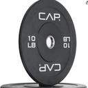 CAP 2-inch Olympic Bumper Plate Weight Set of 2, 10 Lbs, Pair