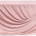 Ling's moment Dusty Rose Wedding Table Cloths in Velvet-Like Fabric, 9ft x 11ft, Fits 4ft/6ft Rectangular/Round Sweetheart&Head Table for Wedding Reception, Bridal Shower, Birthday Decoration