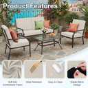 Hyha Waterproof Outdoor Cushion Covers for Patio Furniture, Stretch Patio Chair Cushion Slipcovers, Coated UV Resistant Replacement Seat Covers, Solid Color (Taupe, 8PC)