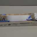 Lalafancy Shower Cleaning Brush with Locking Head, 3 in 1 Tub Tile Scrubber Brush with 50'' Extendable Long Handle Stiff Bristles Scouring Pads Microfiber for Cleaning Bathtub Shower Wall Bathroom (Blue)