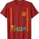 Fireman Halloween DIY Firefighter Uniform Costume Dressup T-Shirt Small