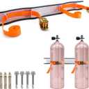 Dual Propane Tank Holder 1 Pack Wall Propane Tank Mount for 2 Gas Cylinders