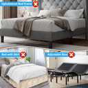 YUOROS Extra Tall Mattress Slide Stopper Holder Gripper Retainer Bar for Metal to Keep Mattress from Sliding