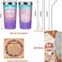 Fufandi Retired 2025 Not My Problem Anymore - Retirement Gifts for Women 2025 - Funny 2025 Retirement Gifts for Women, Coworkers, Teacher, Nurse, Doctor, Mom - Retired Tumbler