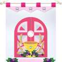 First Communion Banner Kit 9 x 12 Inches Felt Holy Pink First Communion Banner Grapes Craft for Church Sunday School Boys Girls DIY Catholic