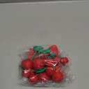 Chunful 9 Pcs Red Cherry Cake Decorations and Bow Cake Toppers Artificial Fake Cherries Fruit Decor for Birthday Party Decorations Bridal Wedding Party Supplies