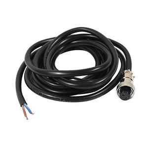 uxcell GX12 4 Pins Double Female Head Aviation Socket Connector Electrical Cable 2m