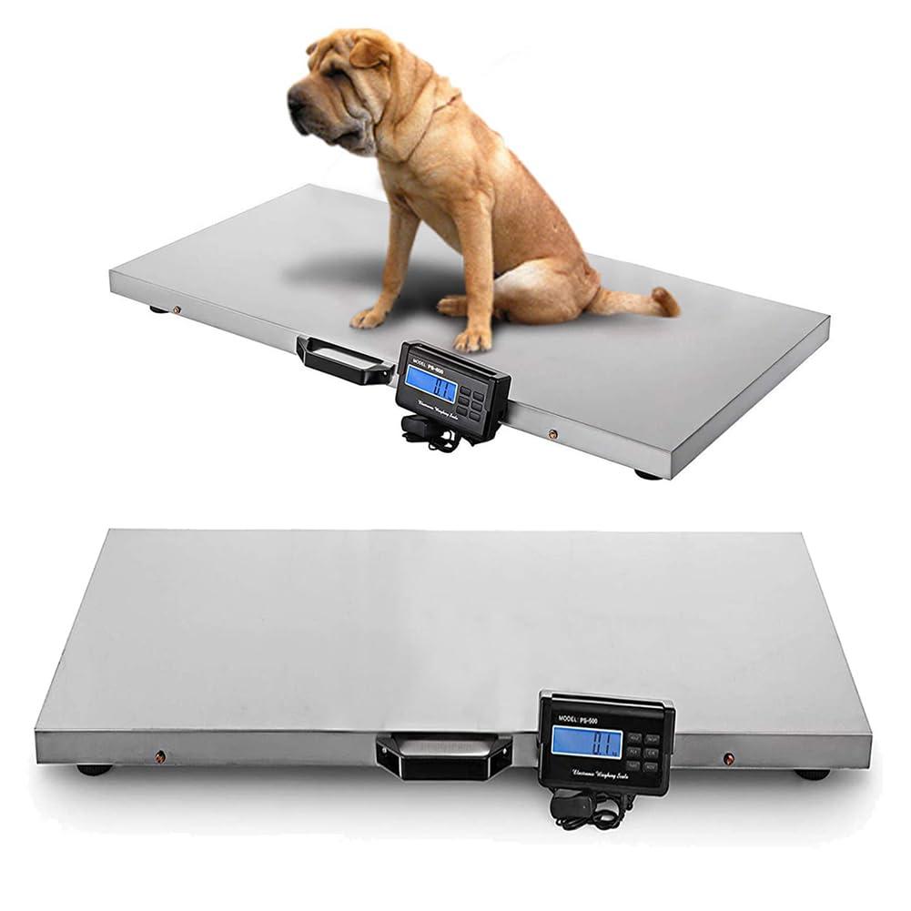 660LB Digital Pet Scale Multi-Function Dog Scales, 2 Weighing Modes, Large Breed Platform Livestock Scale to Measure Dog and Cat Weight Accurately