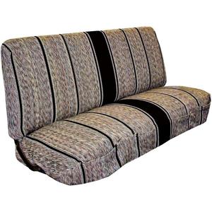 West Coast Auto Universal Baja Saddle Blanket Bench Full Size Seat Cover Fits Ford, Chevrolet, Dodge, and Full Size Pickup Trucks (Black)