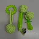 SQBG Puppy Toys 5 Pack for High Energy Puppies, Puppy Teething Toys Rubber and Rope, Durable Dog Chew Toys for Aggressive Chewers, Tug of War Dog Toys, Puppy Chew Toys for Teething