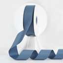 MEEDEE Smoke Blue Grosgrain Ribbon 1-1/2 Inch Grosgrain Hair Ribbons 50 Yards Per Roll Blue Wedding Ribbon for Hair Bow Supplies Boutique Ribbons for Crafts, Sewing, Scrapbooking